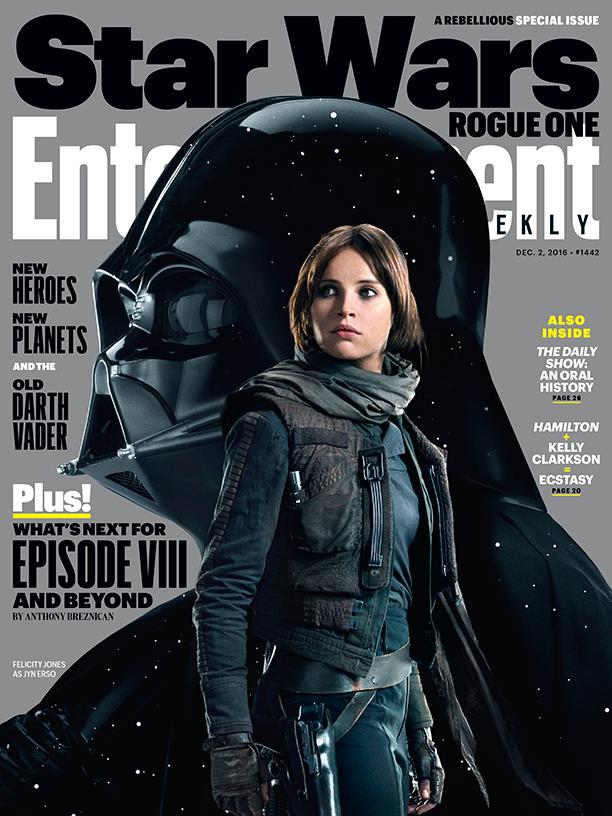Star Wars: Rogue One in copertina Star Wars: Rogue One sulla copertina di Entertainment Weekly