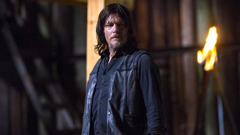 Daryl in The Walking Dead Daryl in una scena della nona stagione