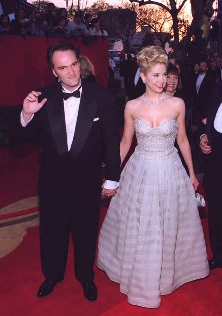 Mira Sorvino e Quentin Tarantino Mira Sorvino in una foto con Tarantino