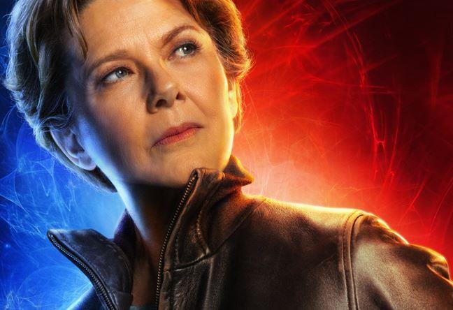 Annette Bening, interprete della Suprema Intelligenza in Captain Marvel Character poster dedicato ad Annette Bening per Captain Marvel