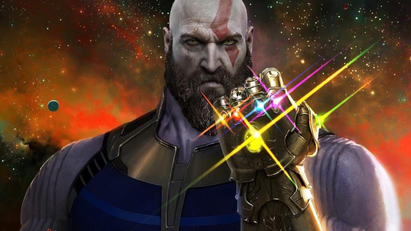 In God of War è presente il Guanto dell'Infinito di Avengers: Infinity War Kratos nei panni di Thanos