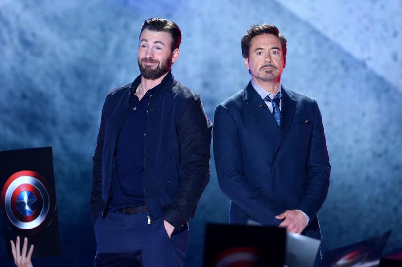 Chris Evans e Robert Downey Jr. usano personaggi Disney per raccontare la loro amicizia Robert Downey Jr. e Chris Evans ai Kids' Choice Awards 2016