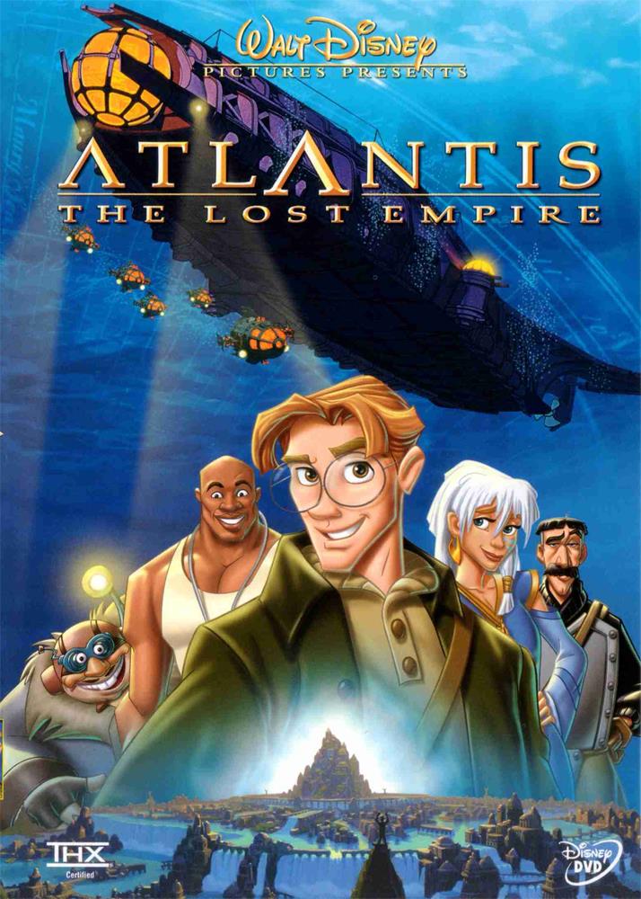 Tom Holland le live-action di Atlantis La copertina dell'edizione DVD di Atlantis - L'impero perduto