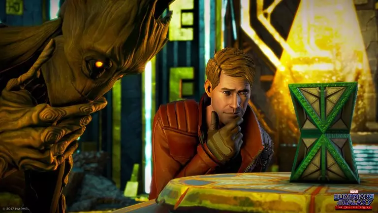 Gli autori del videogioco di Guardiani della Galassia firmeranno quello di Stranger Things Groot e Star-Lord in Guardiani della Galassia di Telltale