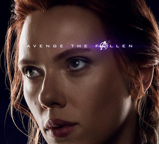 Natasha Romanoff, alias Black Widow, membro fondatore degli Avengers Character poster di Avengers: Endgame dedicato a Black Widow