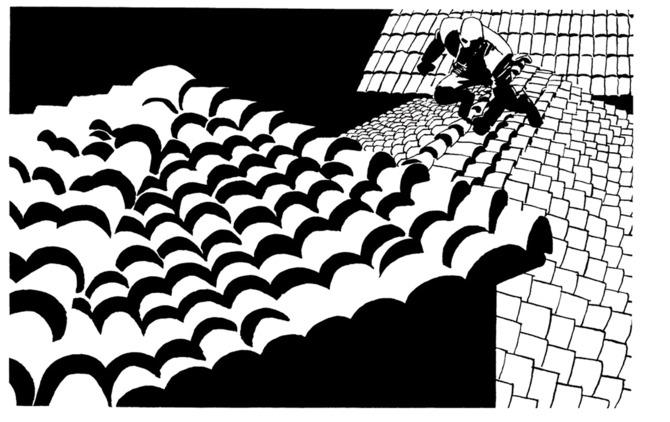 Un'immagine tratta dal fumetto Sin City: Una donna per cui uccidere Un'immagine di Sin City: Una donna per cui uccidere