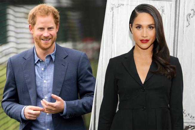 Il principe Harry è fidanzato con Meghan Markle Un collage tra il principe Harry e Meghan Markle