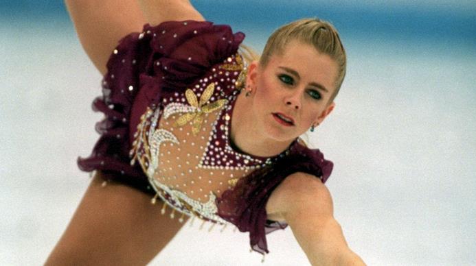 Tonya Harding Un volteggio di Tonya Harding su ghiaccio