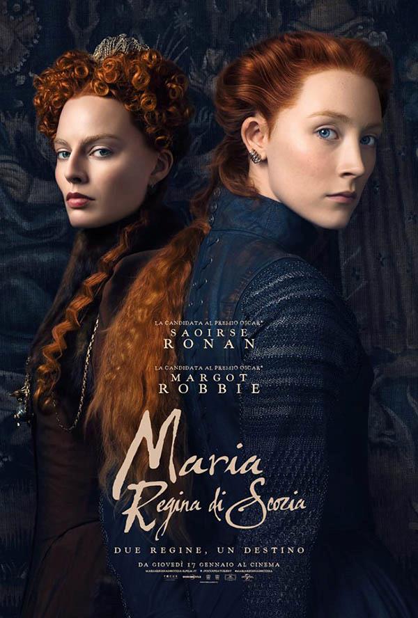 Maria Regina di Scozia, dal 17 gennaio al cinema Margot Robbie e Saoirse Ronan nel poster italiano del film