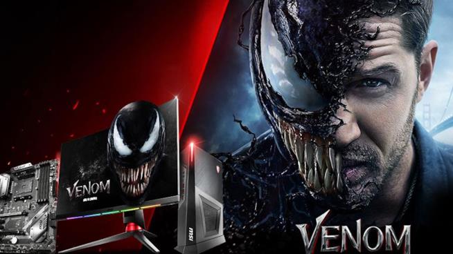 Corsair omaggia Venom proponendo un case a tema per PC Venom, il simbionte di Marvel ed MSI