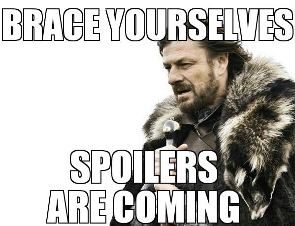 Game of Thrones meme spoiler Un meme degli spoiler su Games of Thrones