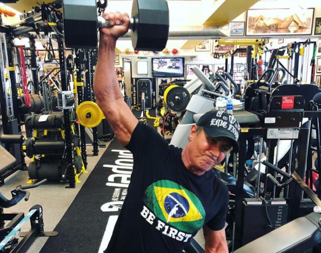 Sylvester Stallone si allena per Rambo 5 in alcuni video Sylvester Stallone in uno scatto postato su Instagram