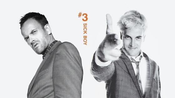Sick Boy a confronto Sick Boy prima e dopo da Trainspotting a T2: Trainspotting