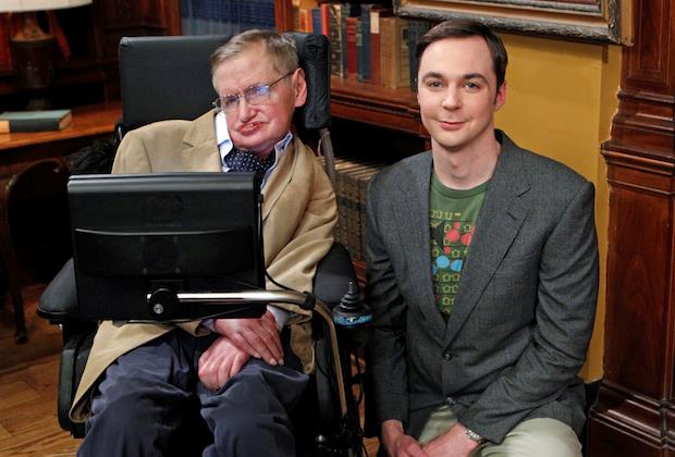 Stephen Hawking in The Big Bang Theory Stephen Hawking con Sheldon in The Big Bang Theory