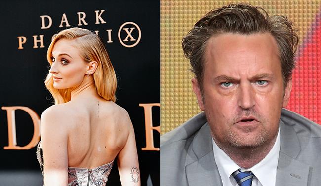 Sophie Turner ha tentato di convincere Matthew Perry a uscire con lei Sophie Turner durante la prima di Dark Phoenix