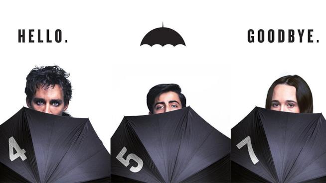 Il cast di Umbrella Academy nella prima immagine della serie TV I protagonisti di Umbrella Academy