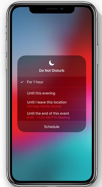 La nuova funzione di Do Not Disturb Dettagli sulla nuova funzione di Do Not Disturb disponibile con iOS 12