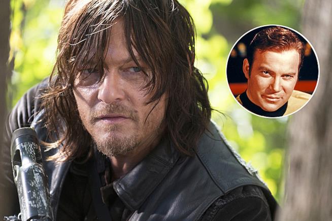 Amc vorrebbe che The Walking Dead fosse longevo com Star Trek Daryl Dixon di The Walking Dead e il Capitano Kirk di Star Trek
