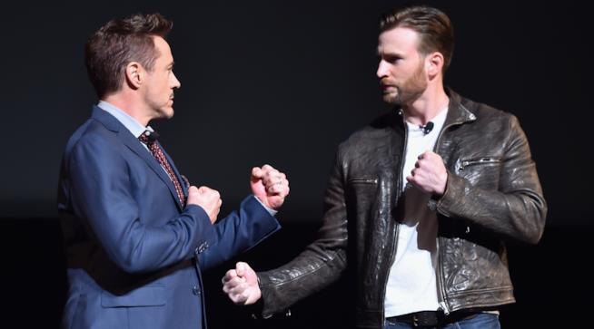 Robert Downey Jr. e Chris Evans pronti allo scontro Robert Downey Jr. e Chris Evans sono pronti a far scontrare ancora i loro personaggi