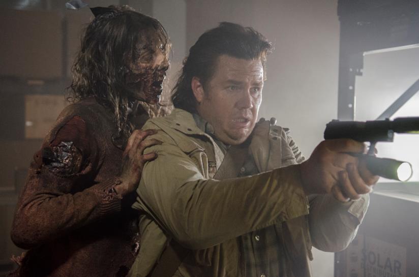 Eugene sul set di The Walking Dead Una foto di Eugene sul set di The Walking Dead