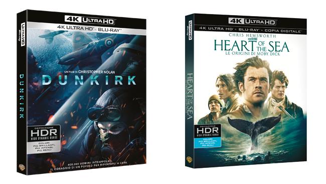 Dunkirk e Heart of the Sea – Le origini di Moby Dick Dunkirk e Heart of the Sea – Le origini di Moby Dick in 4K