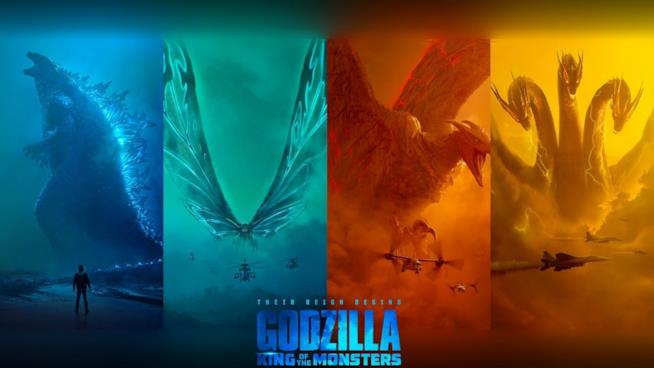 Quattro splendidi poster di Godzilla: King of the Monsters per festeggiare il capodanno cinese Un fan art creato da un utente Reddit