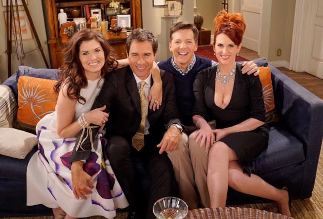 Will & Grace sono tornati per promuovere le elezioni americane Il cast di Will & Grace riunito