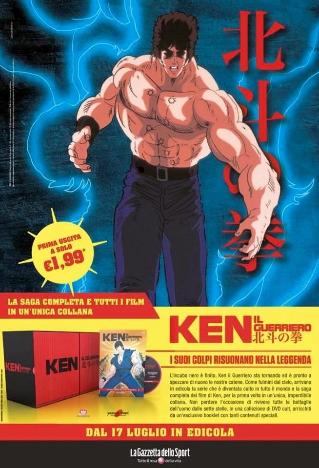 Ken il Guerriero: la collezione in DVD in edicola con La Gazzetta dello Sport Ken il Guerriero: l'edizione Home Video da luglio 2018
