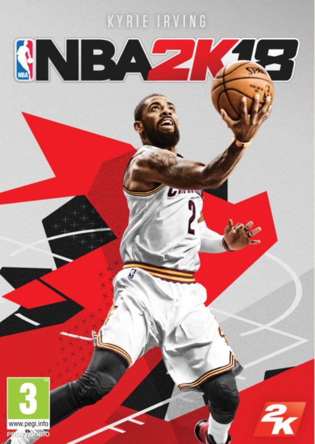 Kyrie Irving in NBA 2K18 Kyrie Irving sulla copertina di NBA 2K18