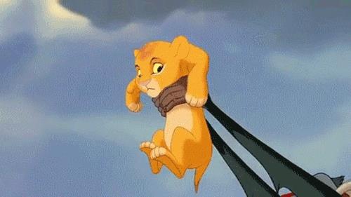 Una scena de Il Re Leone Il piccolo Simba in Il Re Leone