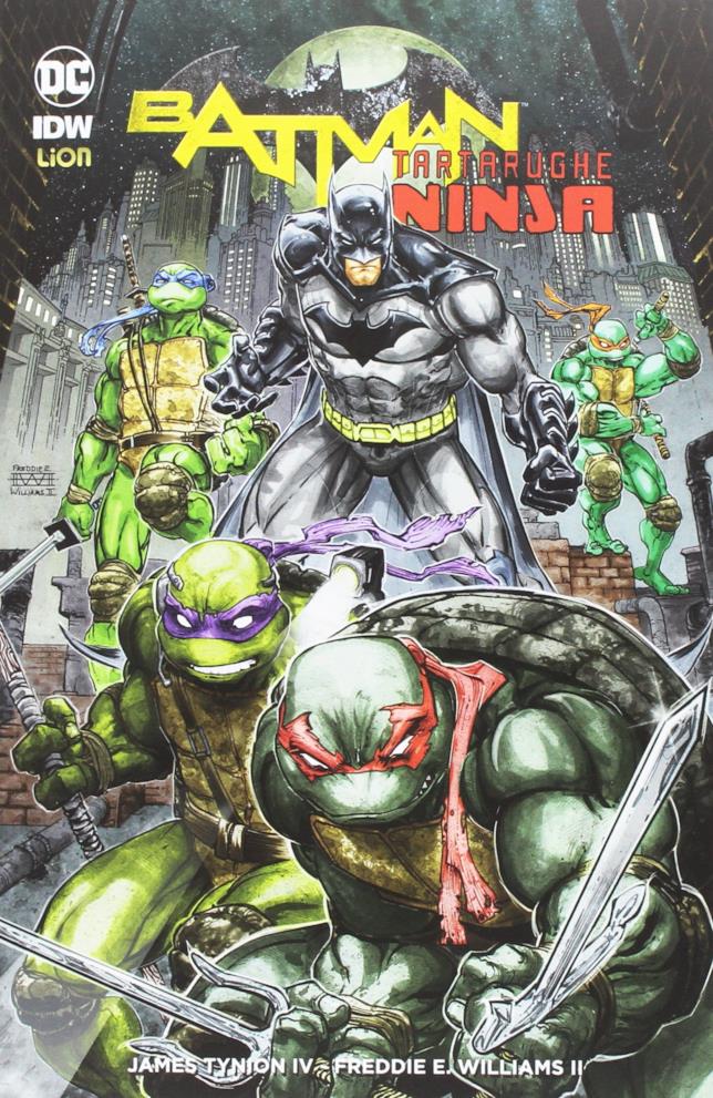 Batman/Tartarughe Ninja il fumetto La copertina del fumetto Batman/Tartarughe Ninja