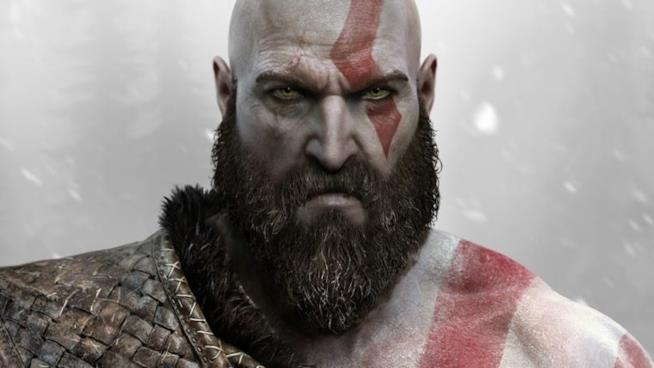 God of War, uscita su PS4 e Collector's Edition spuntano online Un primo piano di Kratos dal nuovo capitolo di God of War
