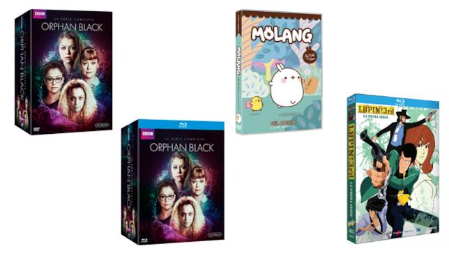 Orphan Black, Molang e Lupin III Orphan Black, Molang e Lupin III in Home Video