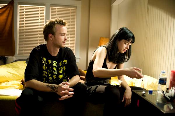 Breaking Bad: Jesse e Jane Breaking Bad: Aaron Paul e Krysten Ritter in una scena