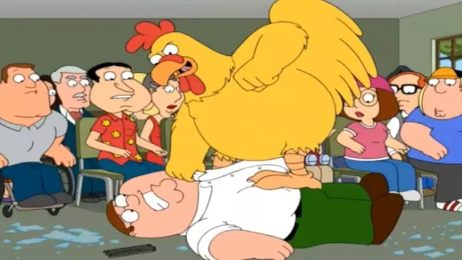Preparatevi: Peter e il pollo gigante combattono dal vivo!