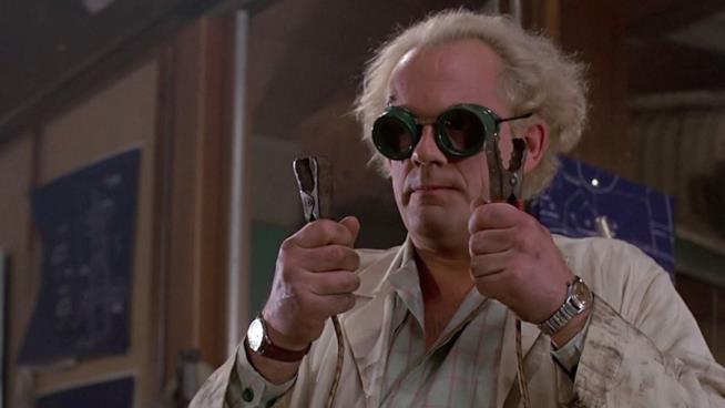 Christopher Lloyd a Torino nei panni di Doc di Ritorno al Futuro Christopher Lloyd nei panni di Doc