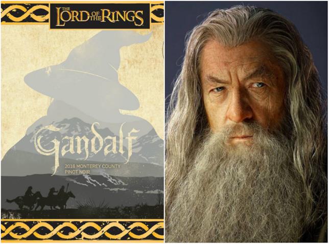 Vino Gandalf L'etichetta del vino ispirato a Gandalf