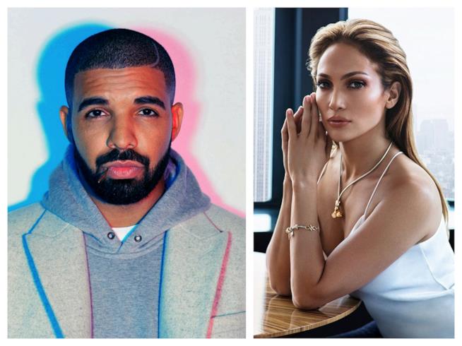 Drake e il regalo di lusso alla nuova fidanzata Jennifer Lopez Primo piano di Drake e Jennifer Lopez