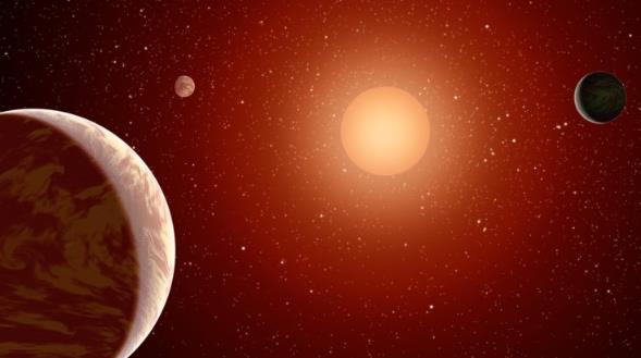 Tre esopianeti scoperti dal telescopio spaziale TESS, ecco perché sono importanti Illustrazione dei tre esopianeti che orbitano intorno a una nana rossa