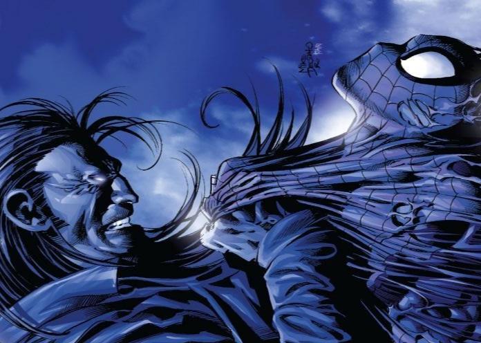 Morlun pronto a sottomettere Spider-Man e nutrirsi della sua energia Cover di Amazing Spider-Man #526