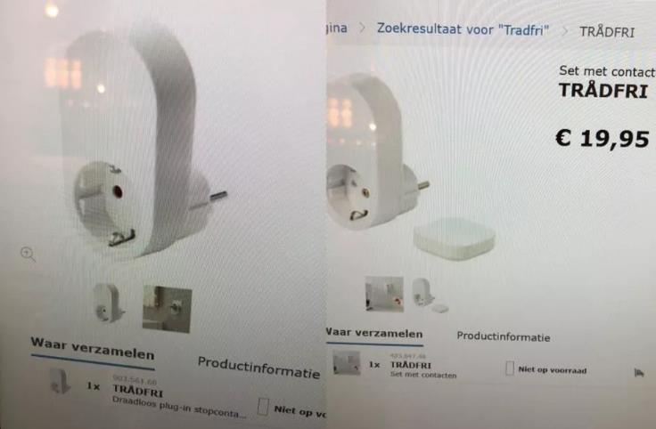 Le prime prese smart IKEA Un'immagine delle prese smart Ikea trapelata online