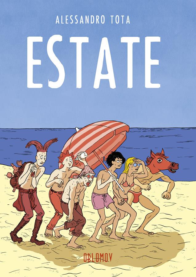 La cover del libro estate di Alessandro Tota La copertina del nuovo fumetto di Alessandro Tota