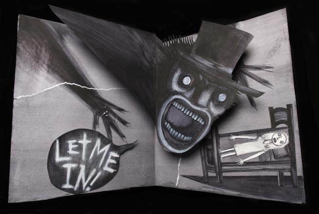 Babadook è uno dei migliori film del terrore del 2014 Illustrazione promo del film horror Babadook