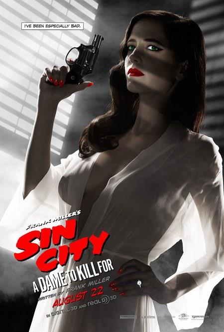 Il poster censurato di Sin City - Una donna per cui uccidere Una sensuale Eva Green nel poster di Sin City - Una donna per cui uccidere
