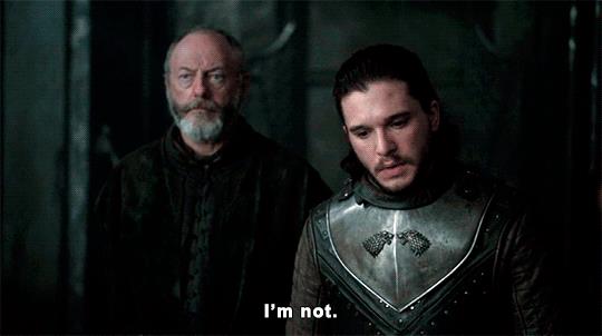 Kit Harington dice no agli spinoff GIF di Jon Snow in GoT 7