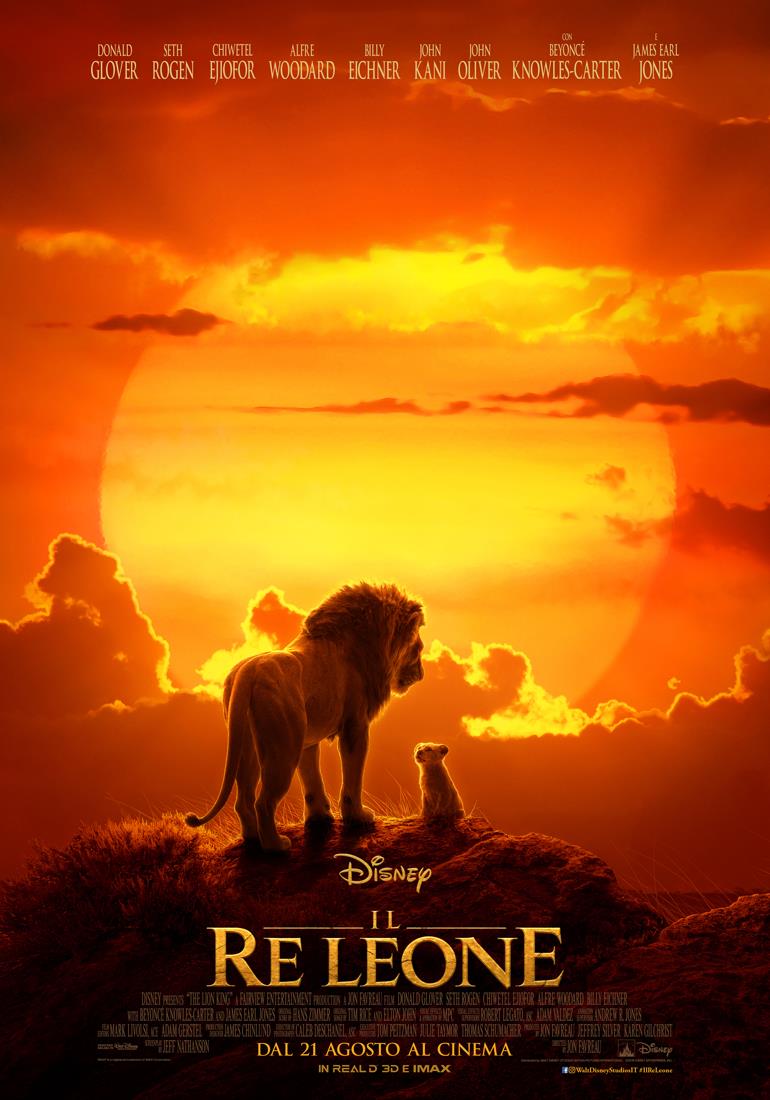Il Re Leone il poster italiano del remake live-action Poster italiano de Il Re Leone in sala dal 21 agosto