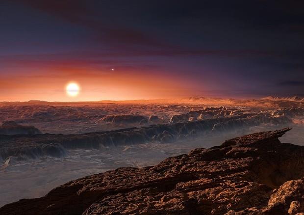 Proxima Centauri b potrebbe ospitare forme di vita Immagine artistica di Proxima Centauri b
