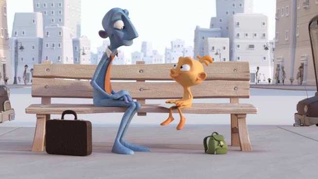 Alike: il cortometraggio animato di Daniel Martínez Lara e Rafa Cano Méndez Un particolare tratto dalla locandina di Alike