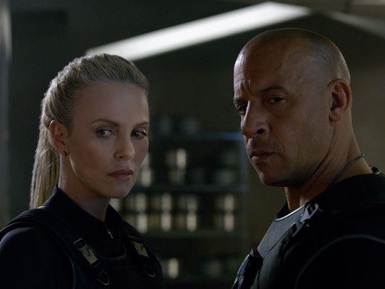Charlize Theron in Fast & Furious 8 Charlize Theron e Vin Diesel