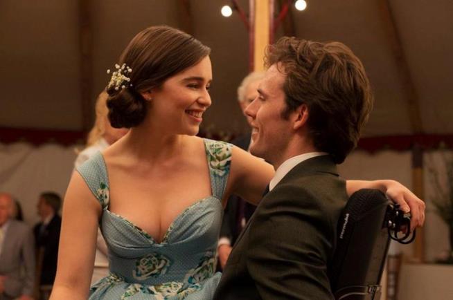 Emilia Clarke e Sam Claflin protagonisti di Io Prima di te Emilia Clarke e Sam Claflin in Io Prima di Te